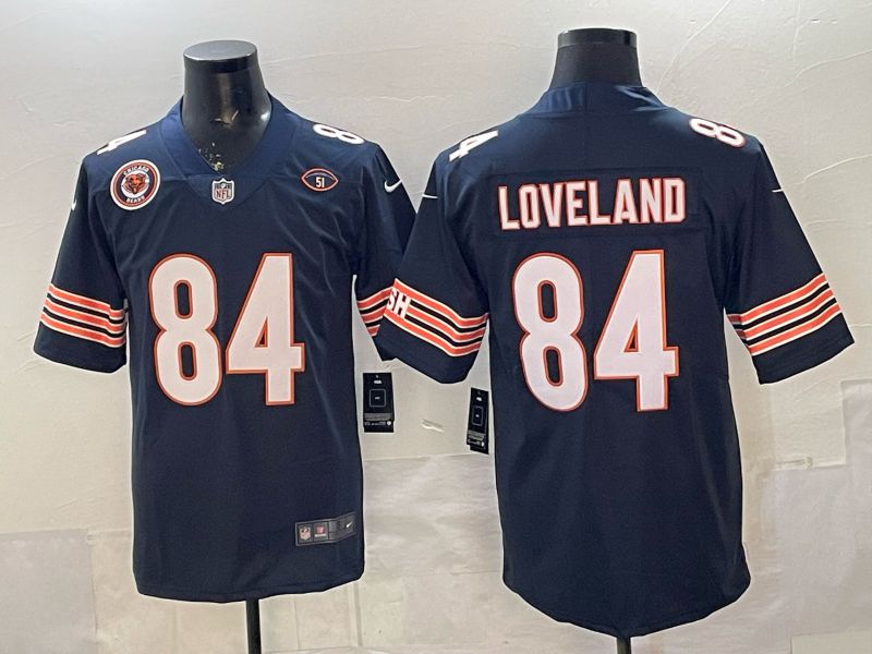 Men 2026 Chicago Bears #84 Loveland Blue Nike Limited NFL Jersey style 04->chicago bears->NFL Jersey